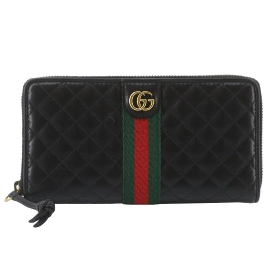 Black GG Marmont Zippy Wallet