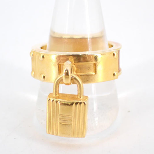 Gold Padlock Scarf Ring