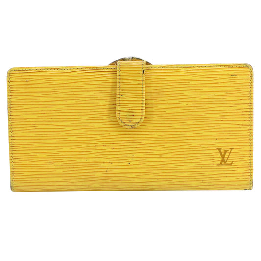 Epi Yellow Continental Viennois Wallet