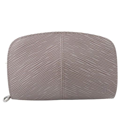 Epi Grey Demi-Lune Zip Wallet