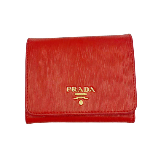 Red Tri-Fold Wallet