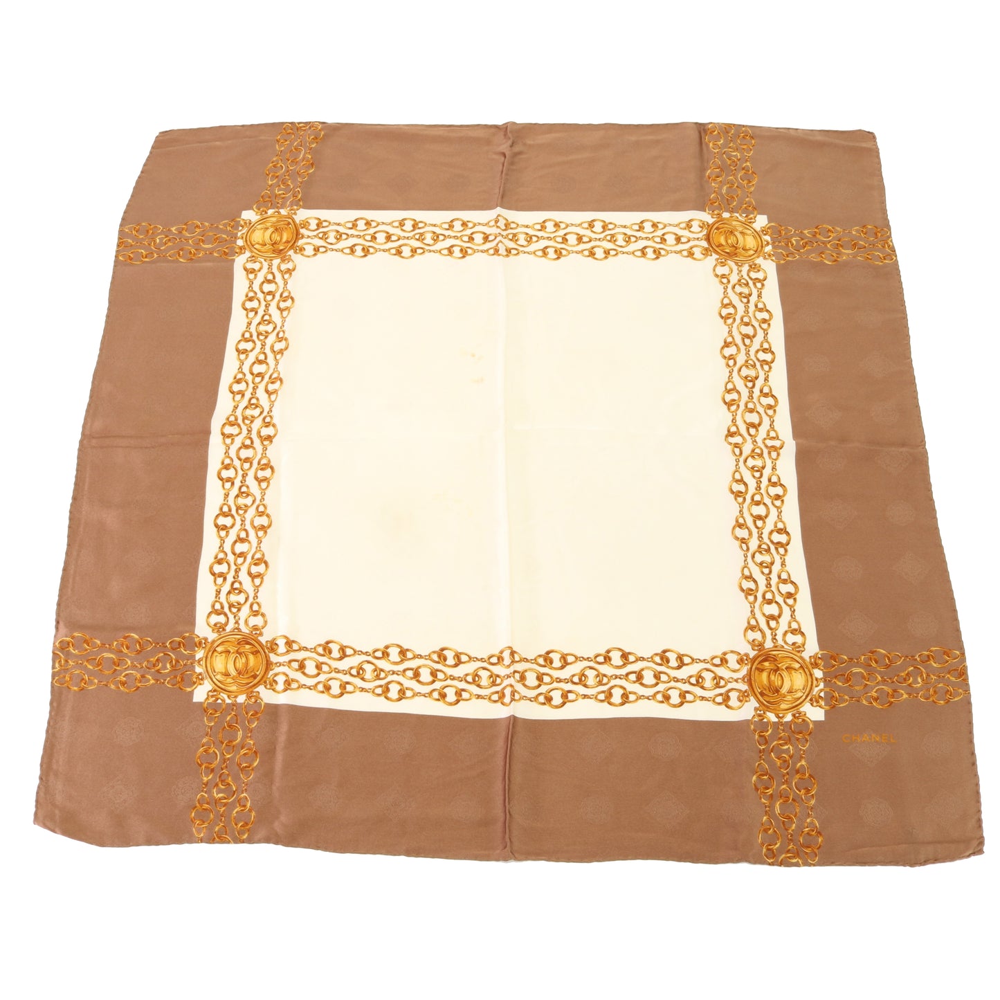 Brown Silk Scarf