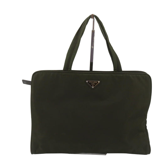 Green Nylon Tote Bag