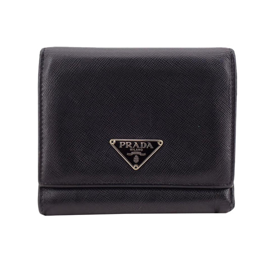 Black Tri-Fold Wallet