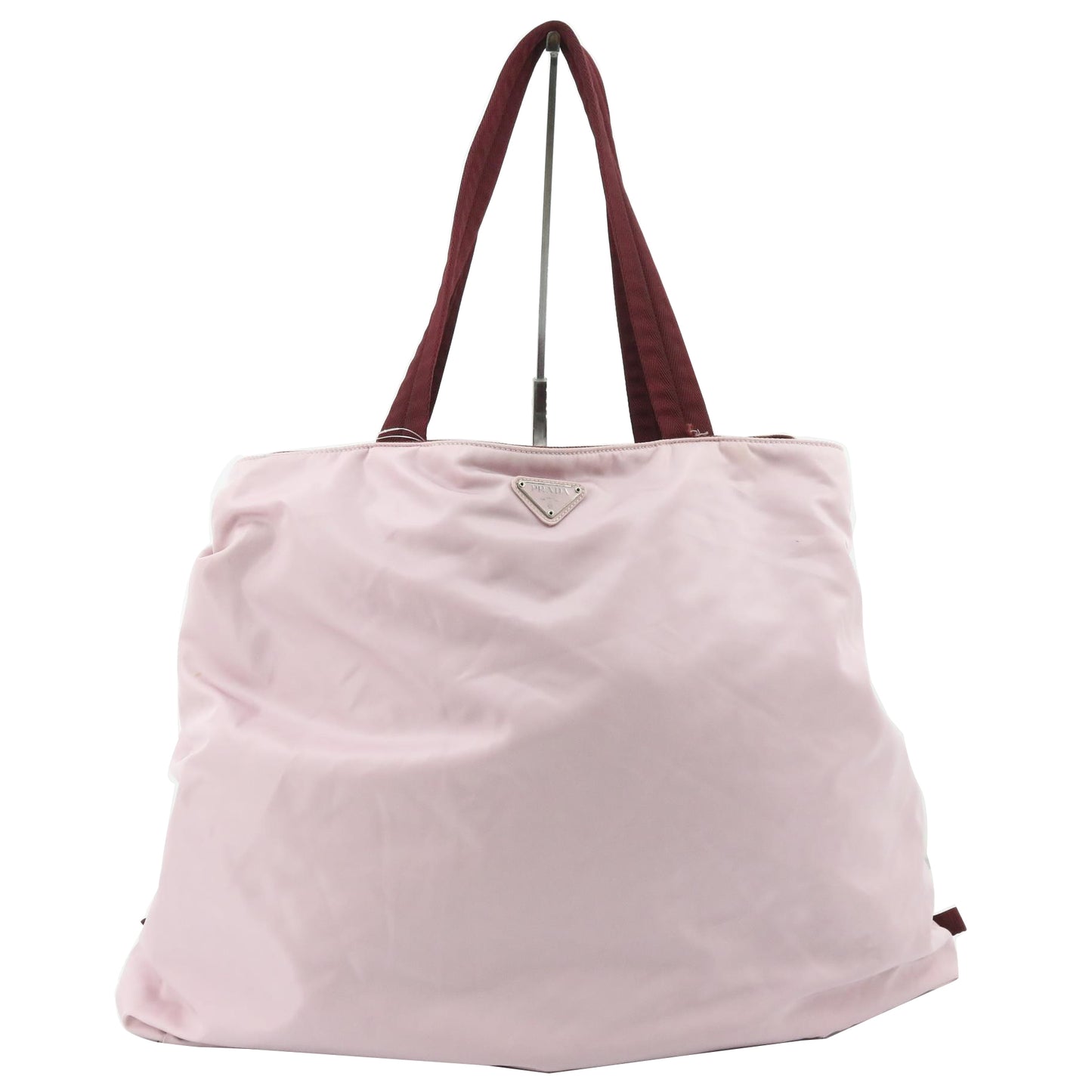 Pink Nylon Tote bag