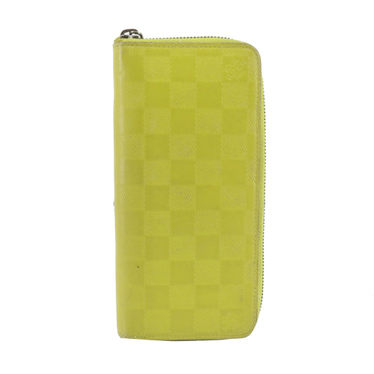 Damier Infini Green Zippy Wallet