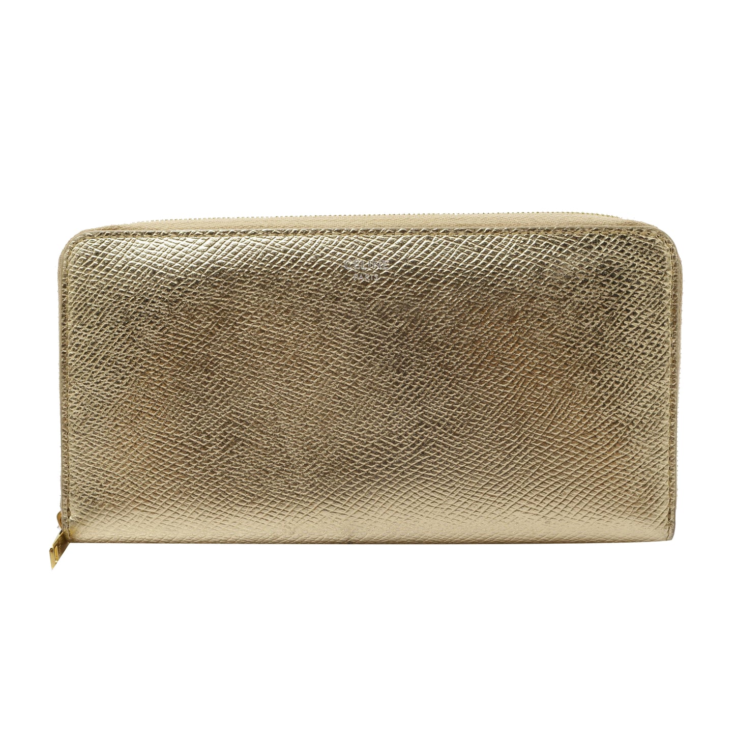 Gold Macadam Zippy Wallet