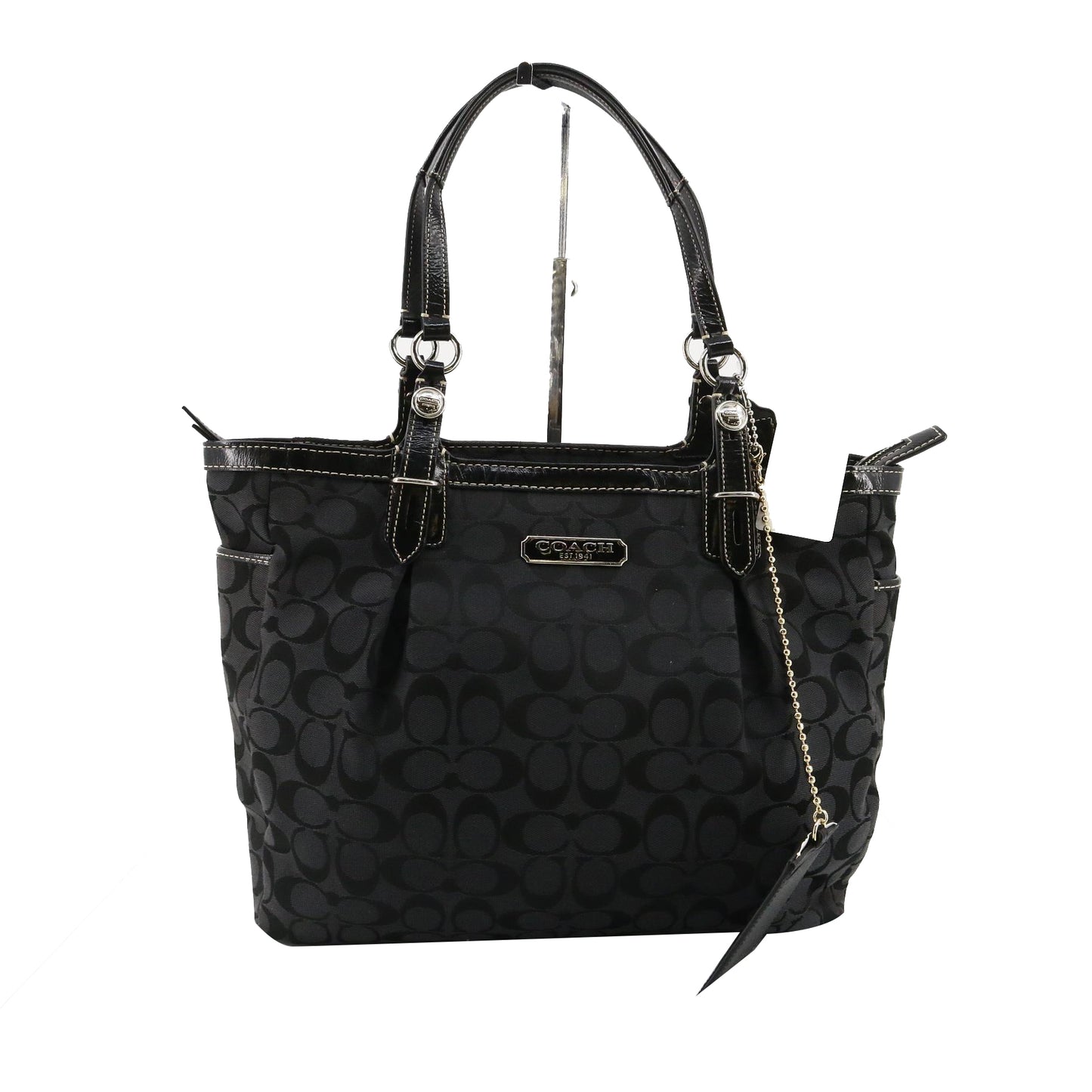 Black Signature Shoulder Bag