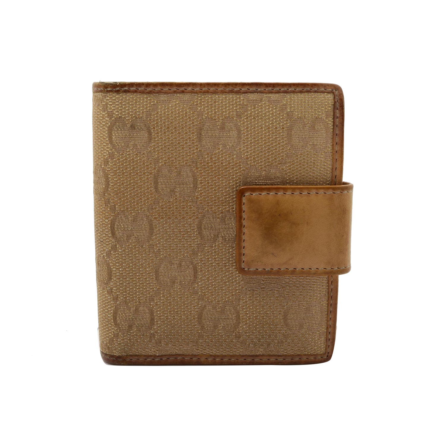 Brown GG Canvas Compact Wallet