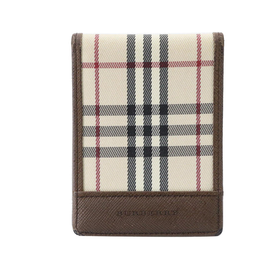 Brown Nova Check Bi-Fold Wallet