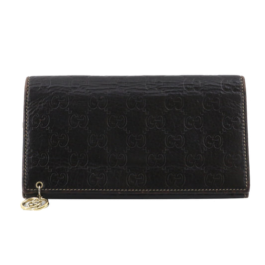 Black Sima Long Wallet