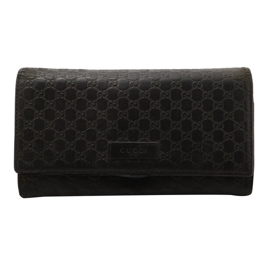 Black Sima Long Wallet