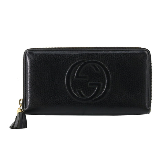 Black Soho Zippy Wallet