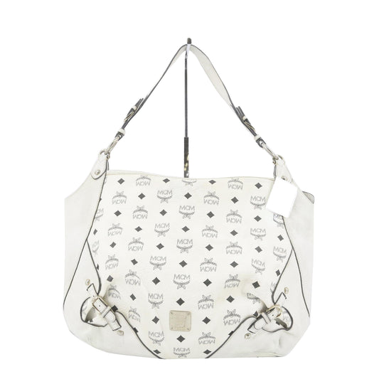 White Visetos Shoulder Bag