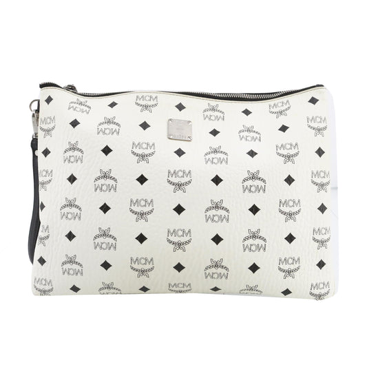 White Visetos Clutch