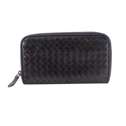 Black ZIppy Long Wallet