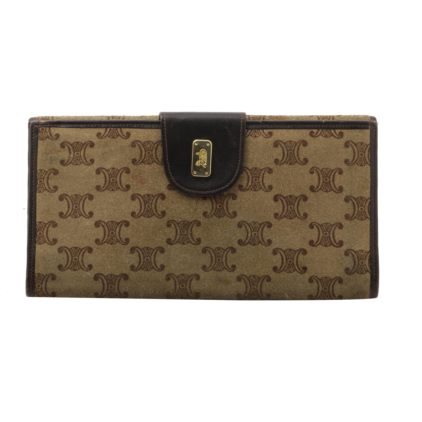 Brown Macadam Bi-fold Long Wallet