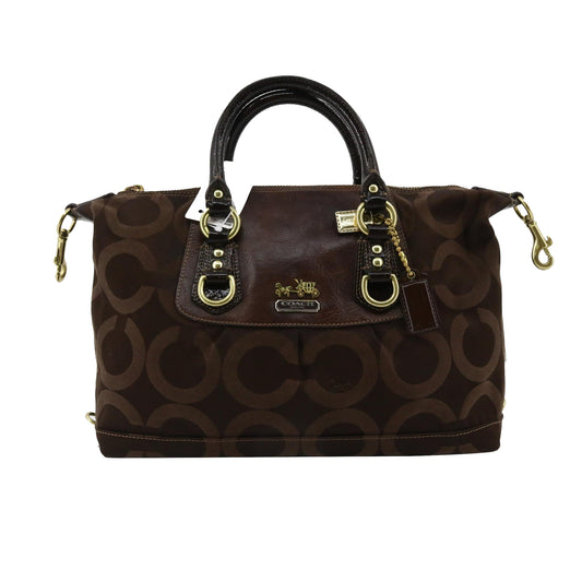 Brown Signature 2WAY Handbag