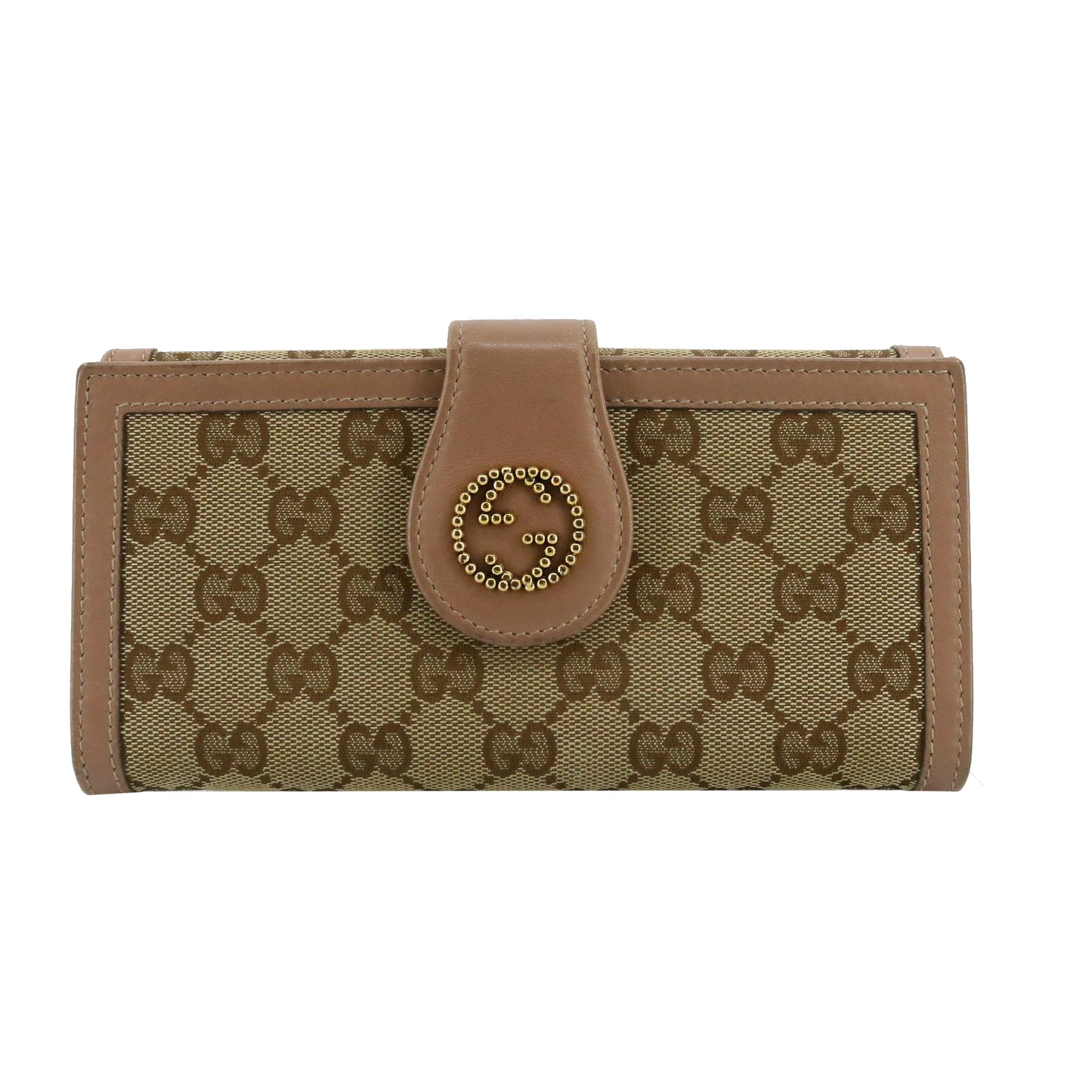 Brown GG Canvas Long Wallet