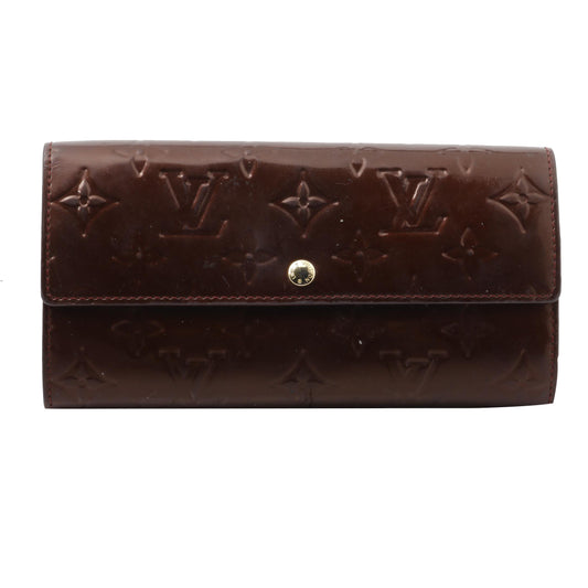 Vernis Burgundy Long Wallet