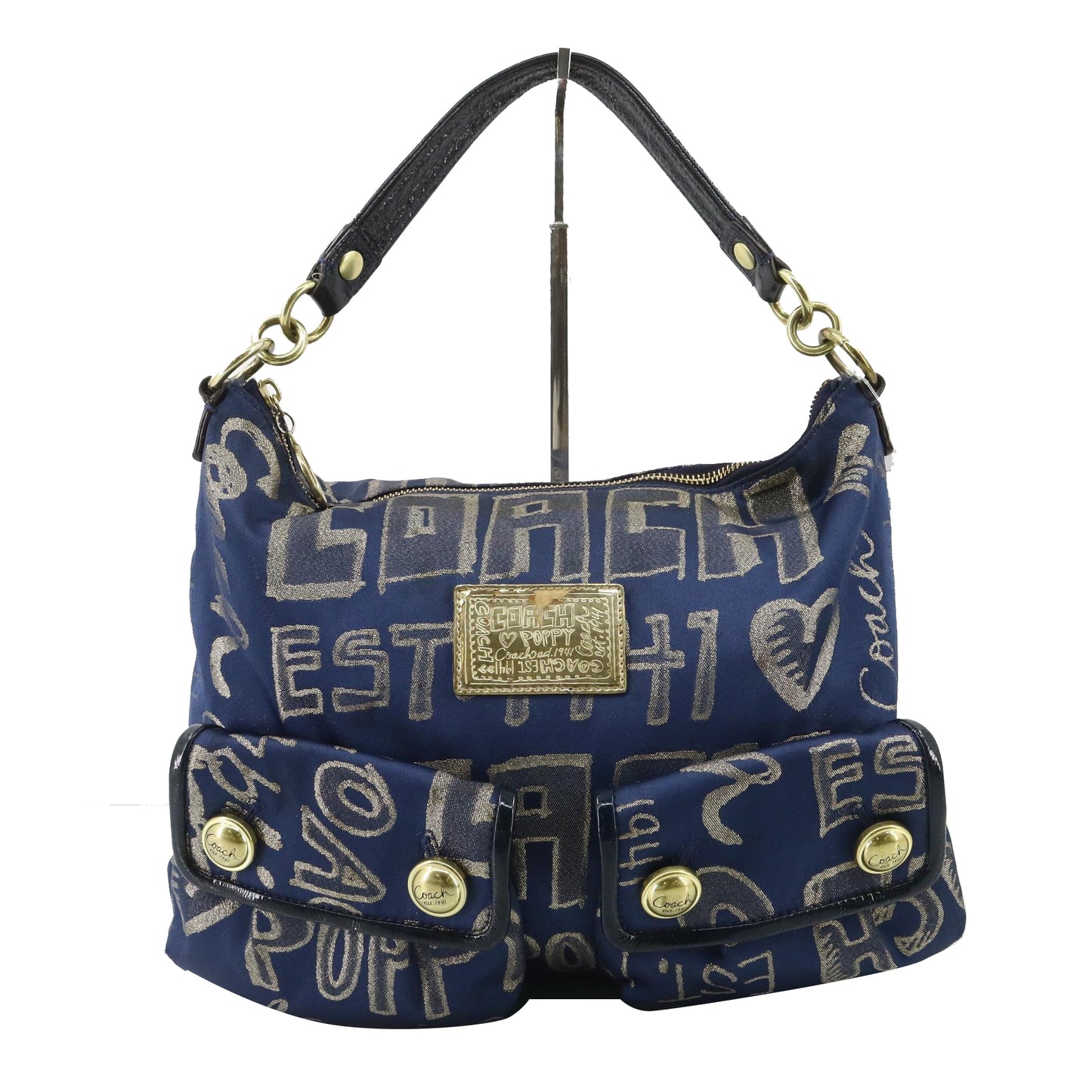 Blue Signature Tote Bag