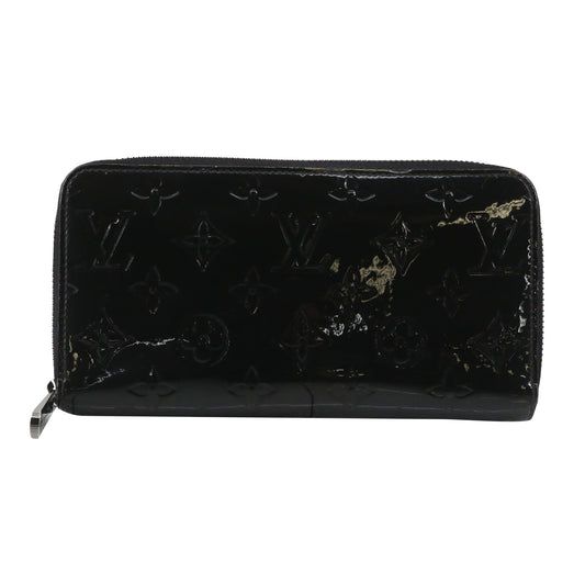 Vernis Black Zippy Wallet