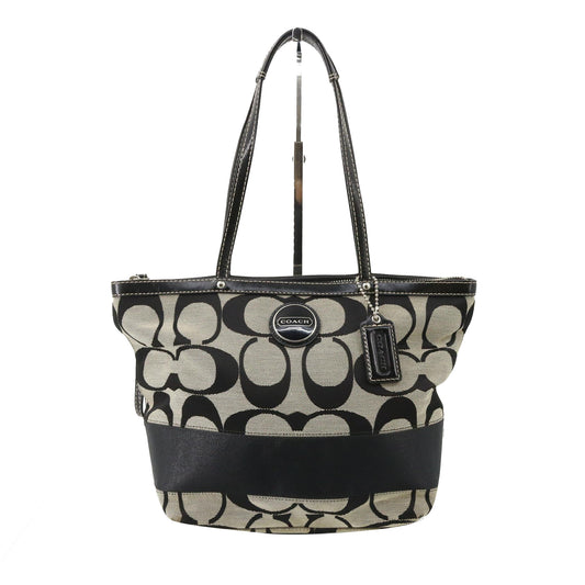 Black Signature Tote Bag