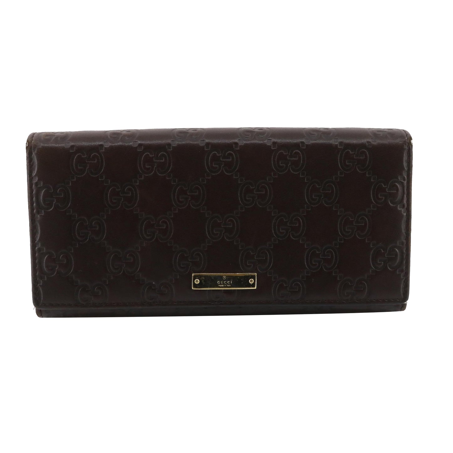 Burgundy GG Canvas Long Wallet