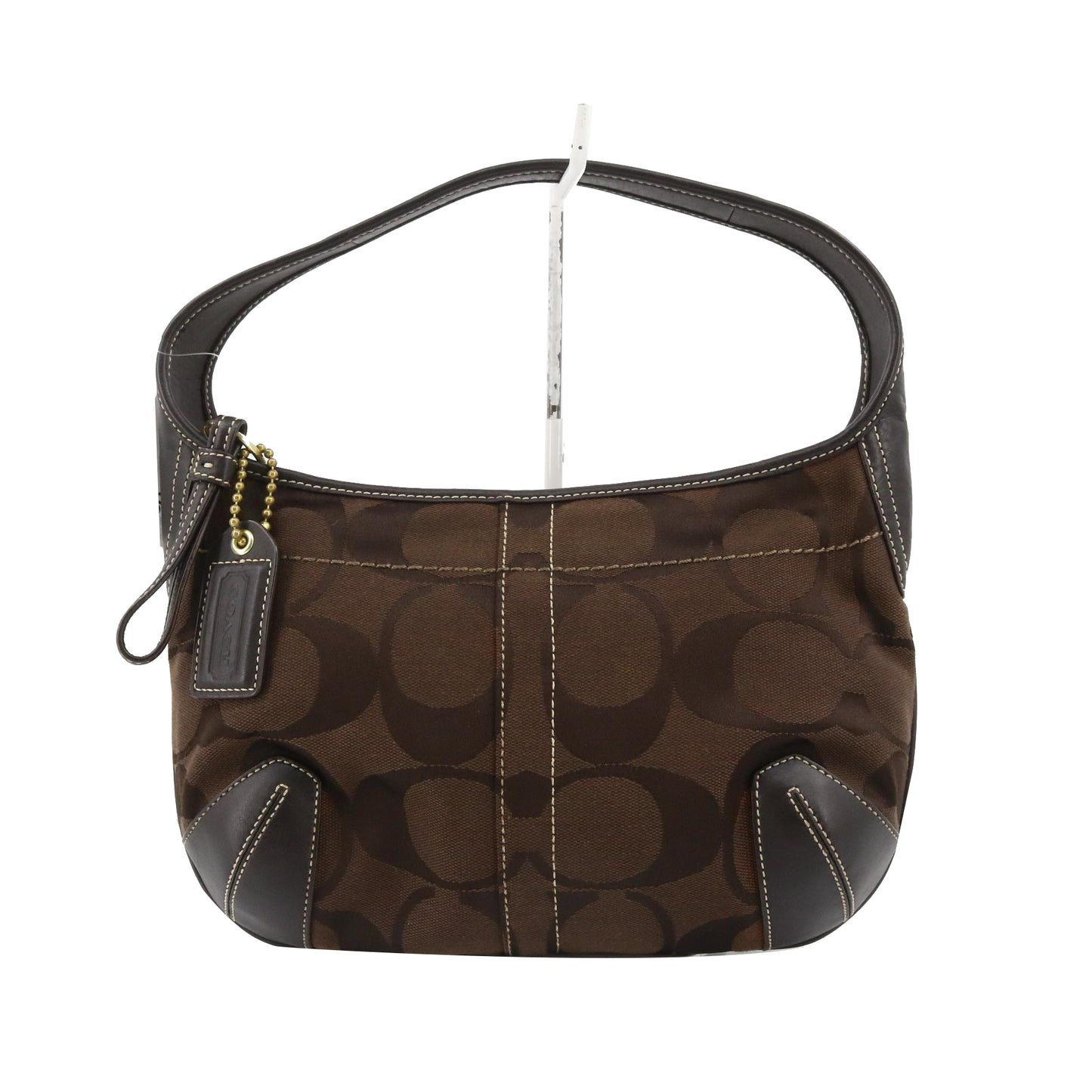 Brown Signature  Shoulder Bag