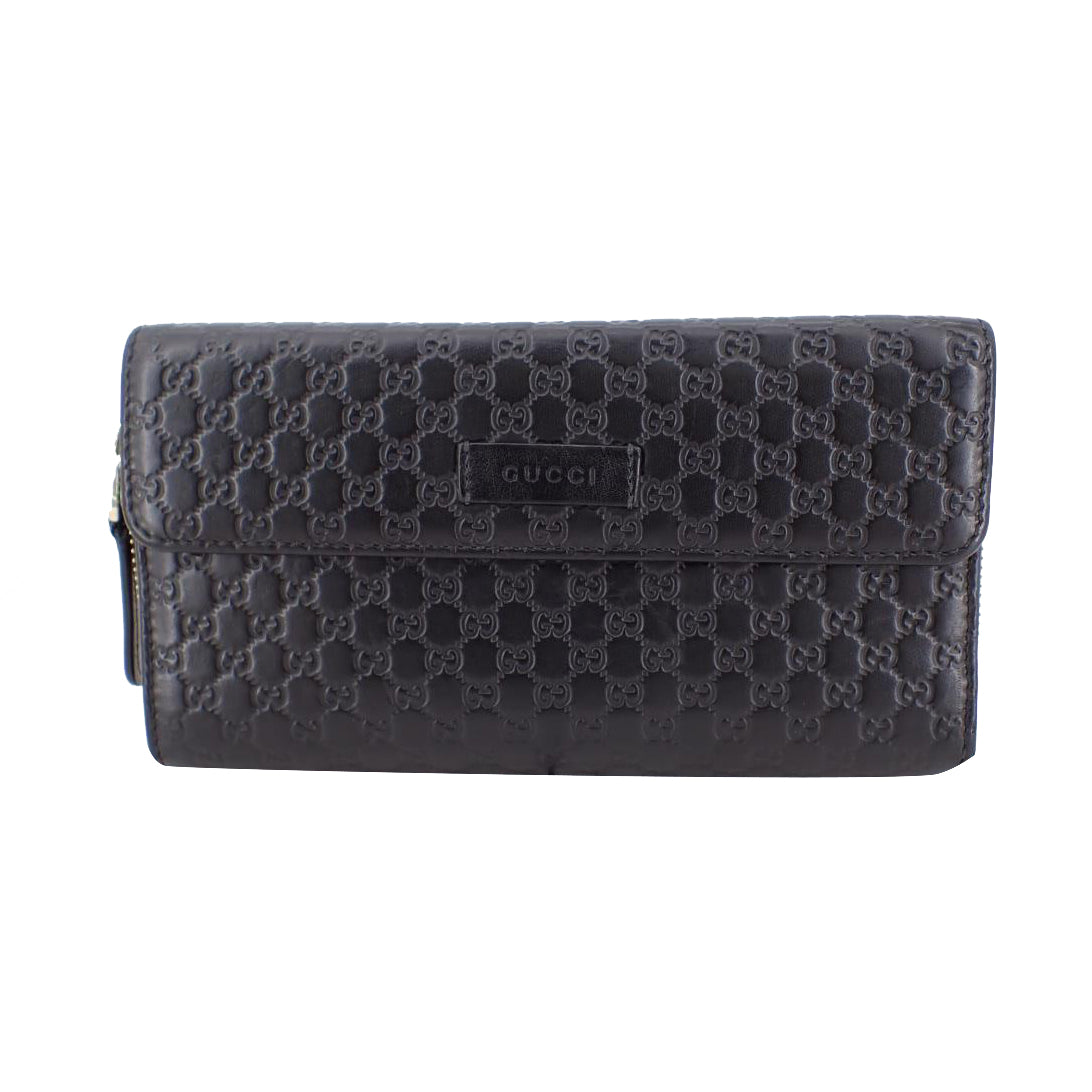 Black Sima Tri-Fold Wallet