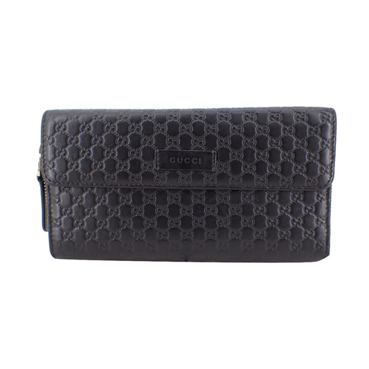 Black Sima Tri-Fold Wallet