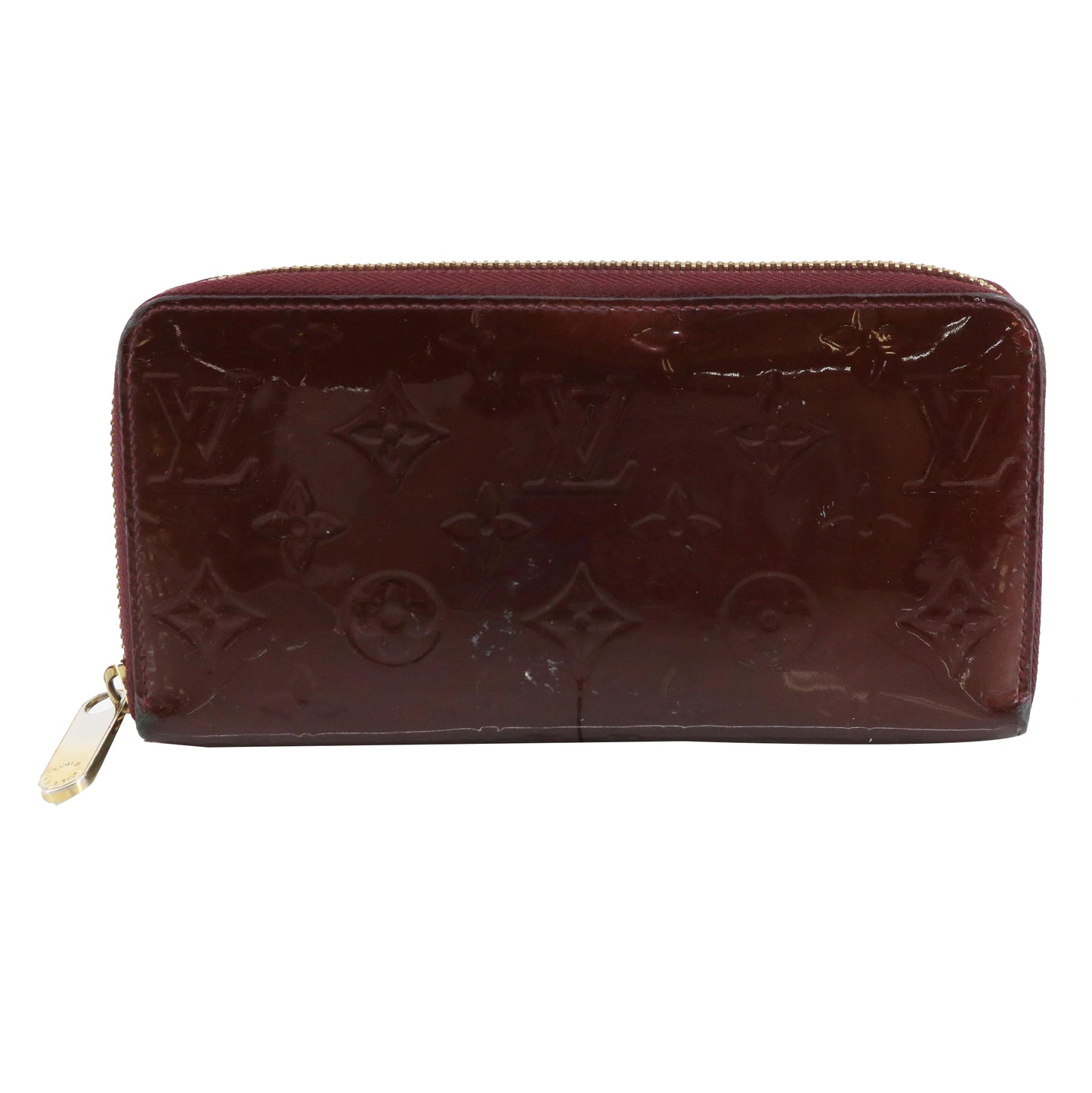 Vernis Burgundy Zippy Wallet