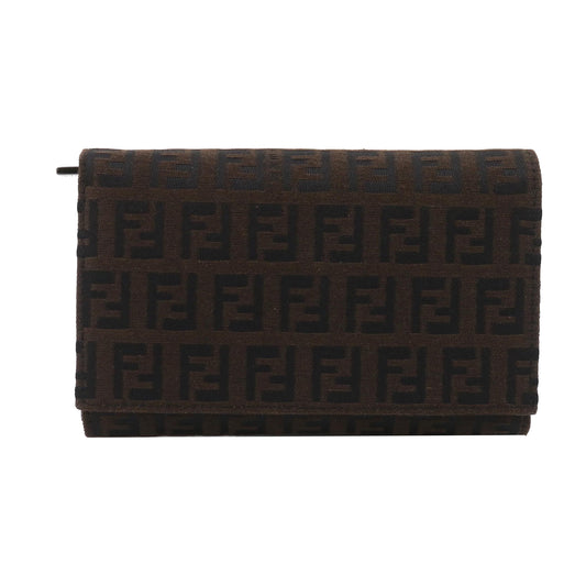 Brown Zucca Bi-Fold Wallet