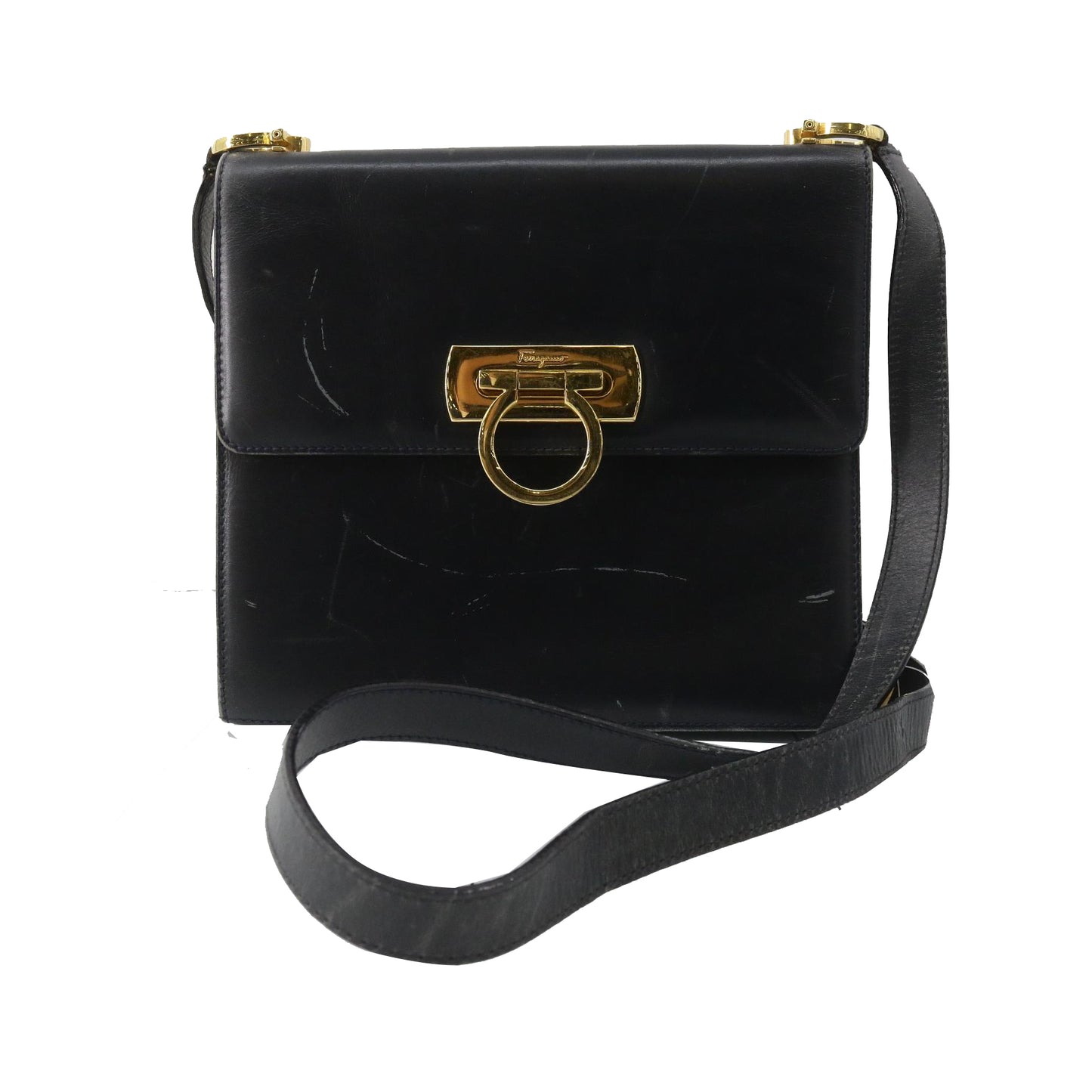 Black Gancini Shoulder Bag