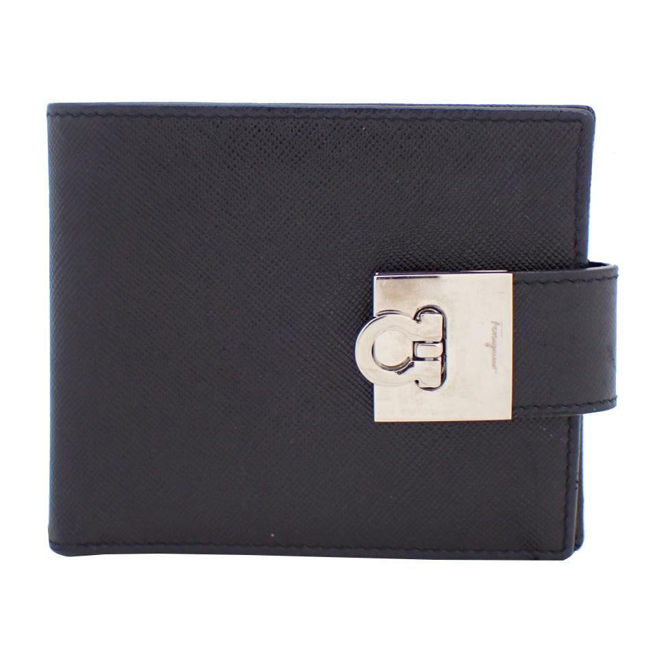 Black Gancini Compact Wallet