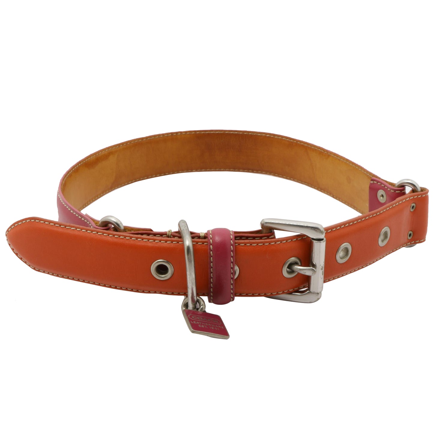 Orenge Leather Collar