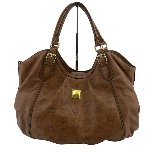 Brown Visetos Shoulder Bag