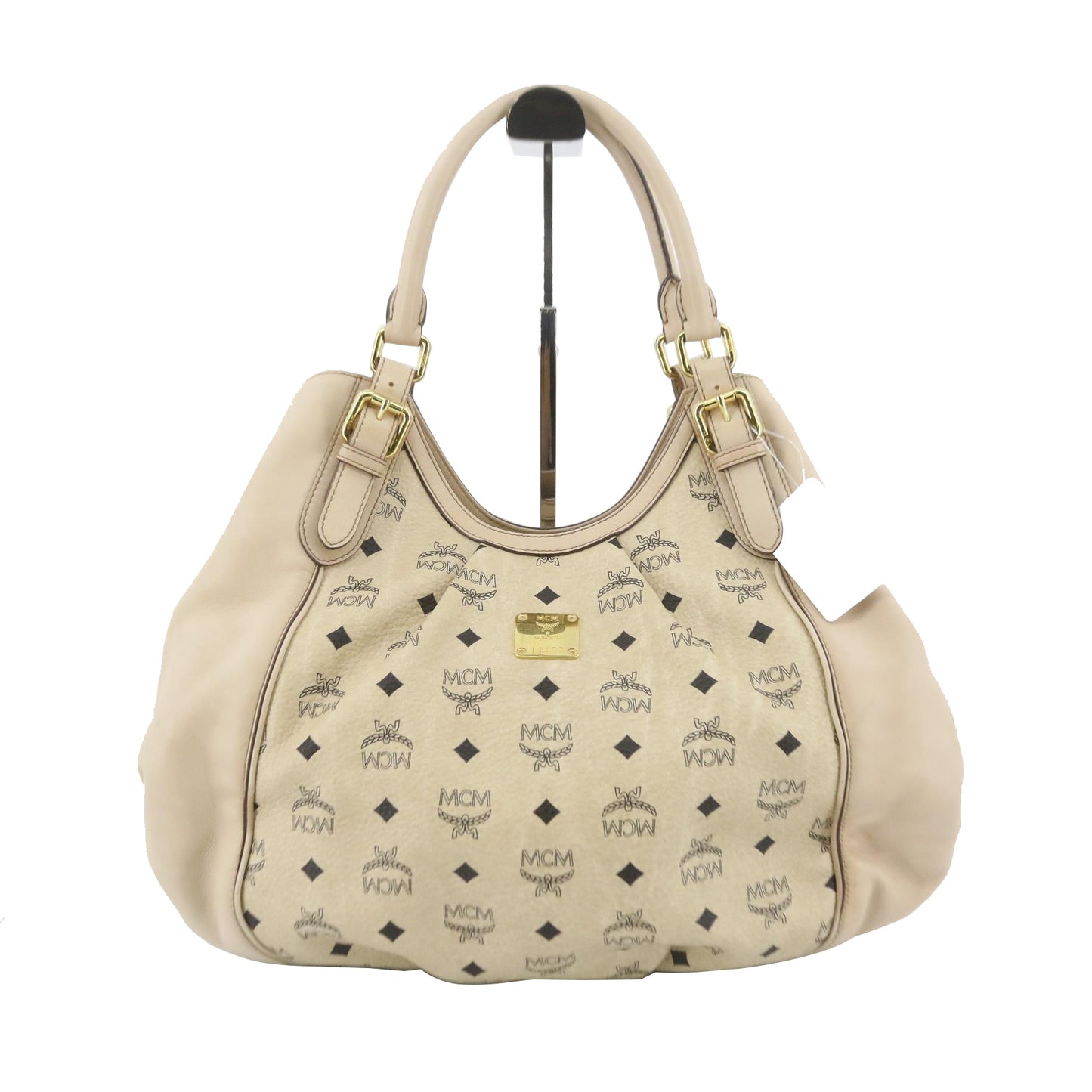 Beige Visetos Tote Bag