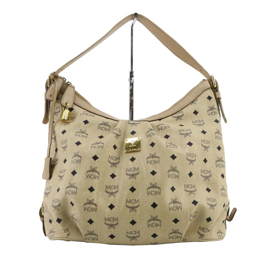 Beige Visetos Tote Bag