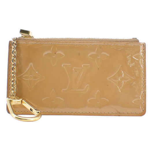 Vernis Beige Coin Purse