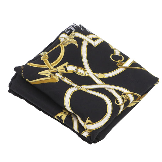 Black Silk Scarf