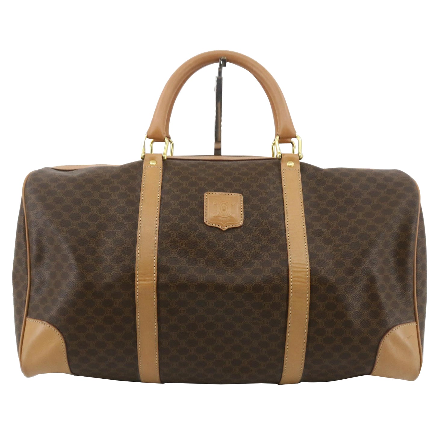 Brown Macadam Boston Bag