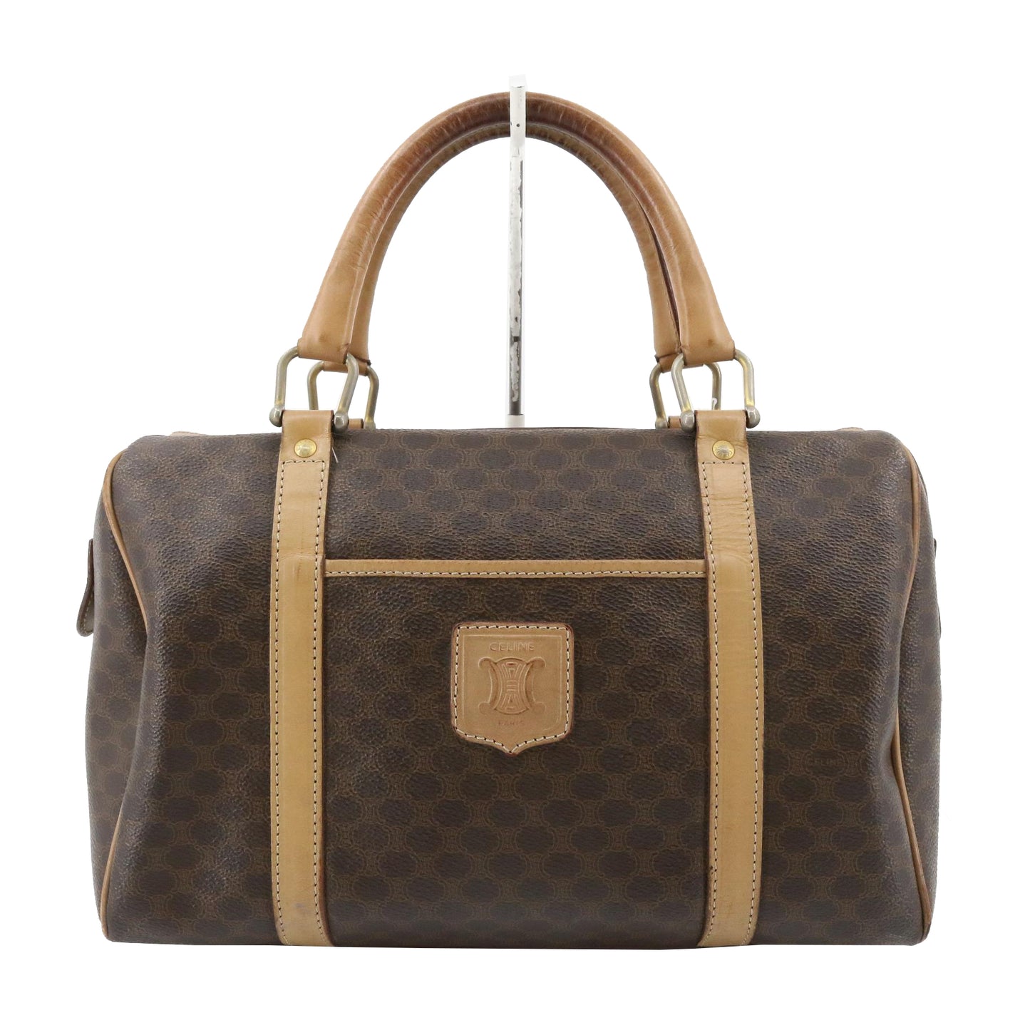 Brown Macadam Mini Boston Bag