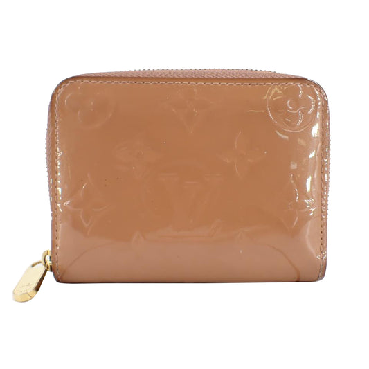 Vernis Brown Zippy Coin Wallet