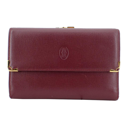 Bordeaux Tri-Fold Long Wallet