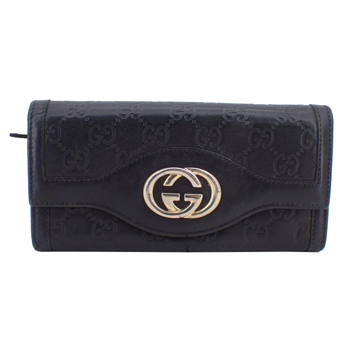 Black Sima Long Wallet