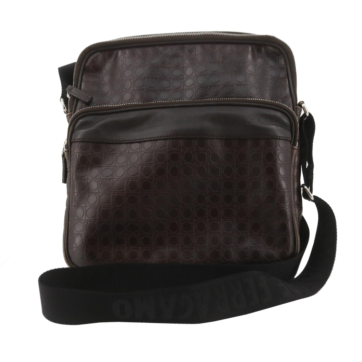 Brown Gancini Shoulder Bag