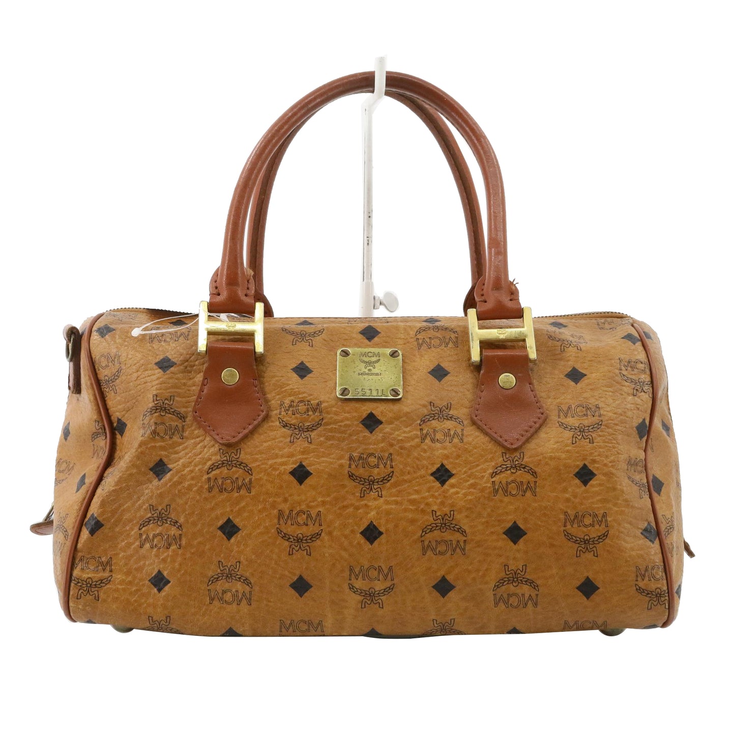 Brown Visetos Boston Bag