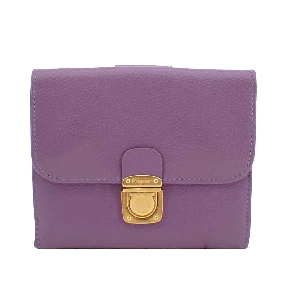 Purple Gancini Compact Wallet