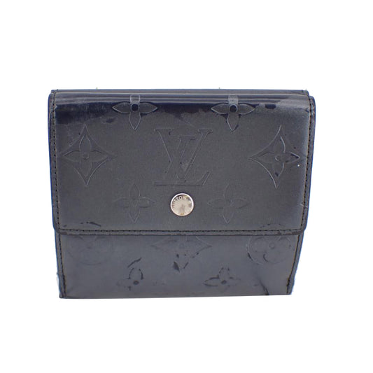 Monogram Matte Blue Elise Wallet